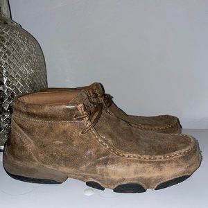Twisted X Women’s Chukka Driving Moc, Bomber/Tan!